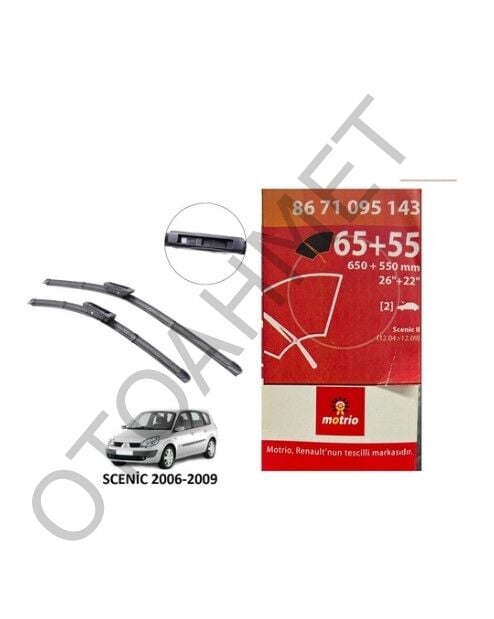 Scenic 2 Ön Cam Silecek Süpürgesi Takım