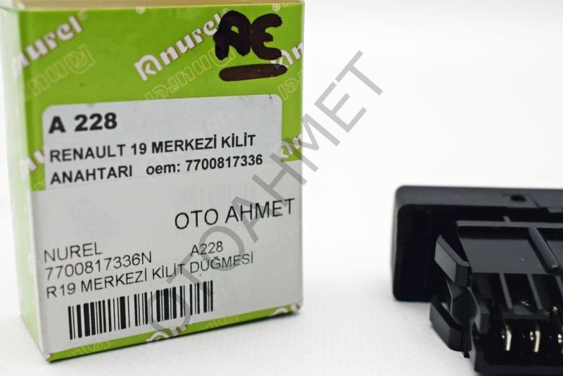 Renault 19 Europa Merkezi Kilit Düğmesi
