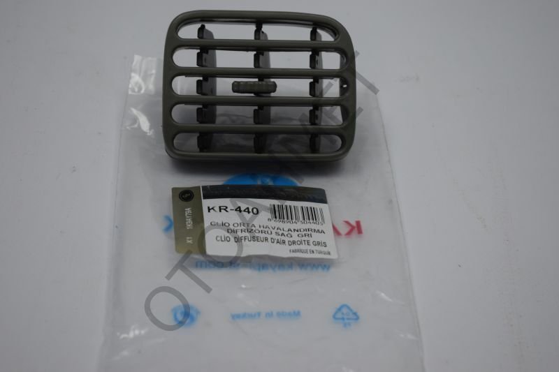 Kalorifer Izgarası Orta Sağ Renault Clio Gri