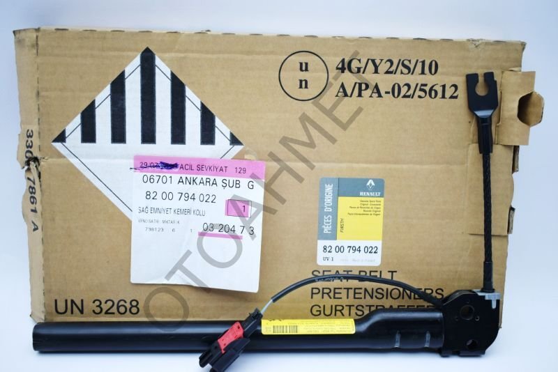 Renault Clio 3 Modus Emniyet Kemeri Kolu Sağ