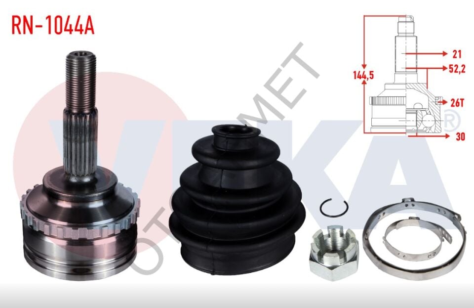 Renault Clio Kangoo Aks Kafası Abs Li