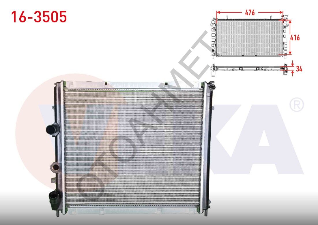 Kangoo Dizel Su Radyatörü 7700312858