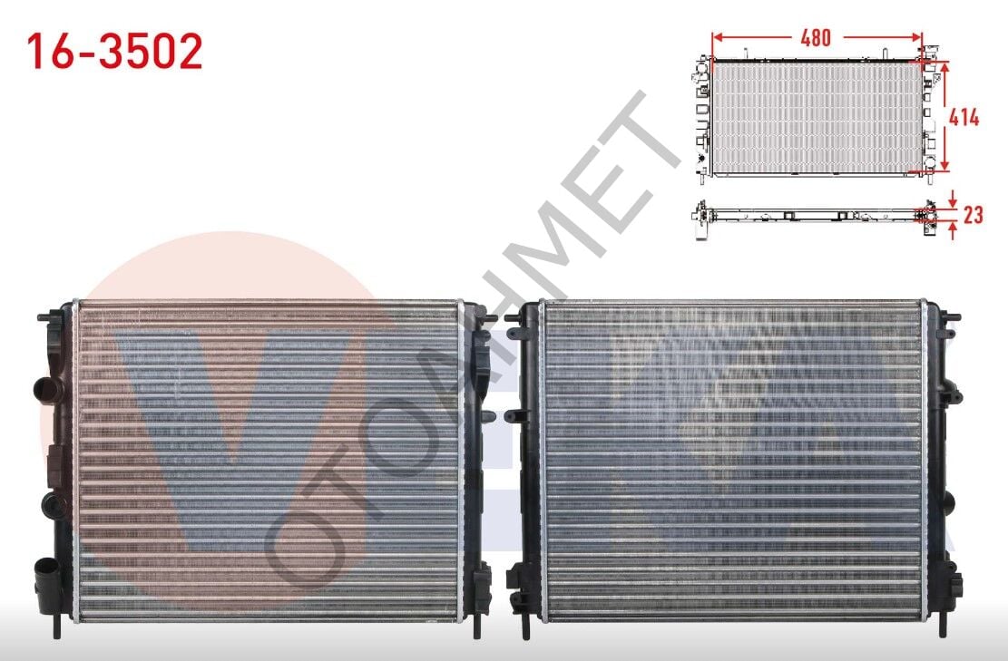 Renault Clio Kangoo 1.5 Dizel Su Radyatörü