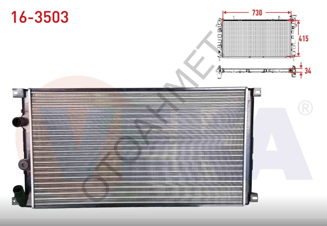 Renault Master 2 Su Radyatörü Klimasız