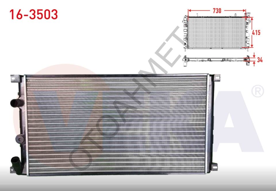 Renault Master 2 Su Radyatörü Klimasız