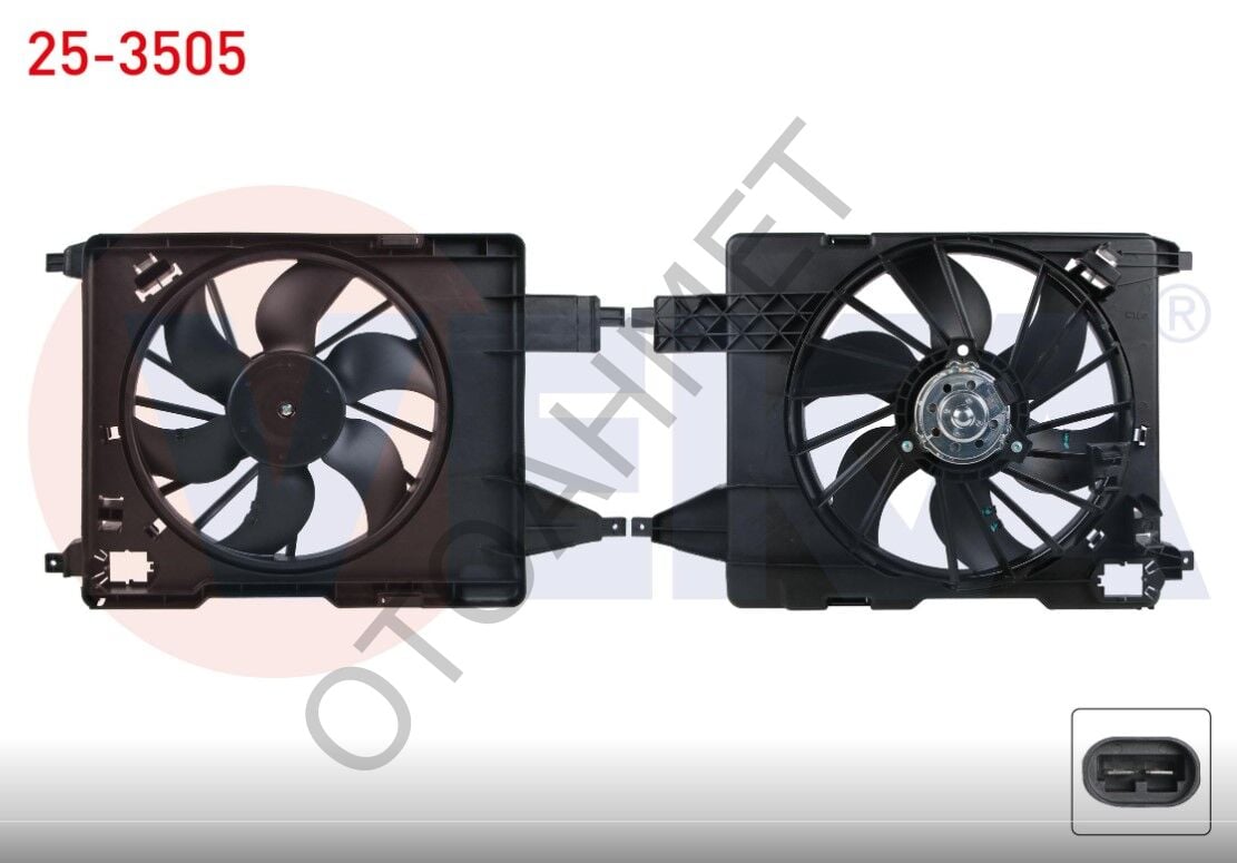 Renault Megane 2 Fan Motoru Komple Davlumbazlı