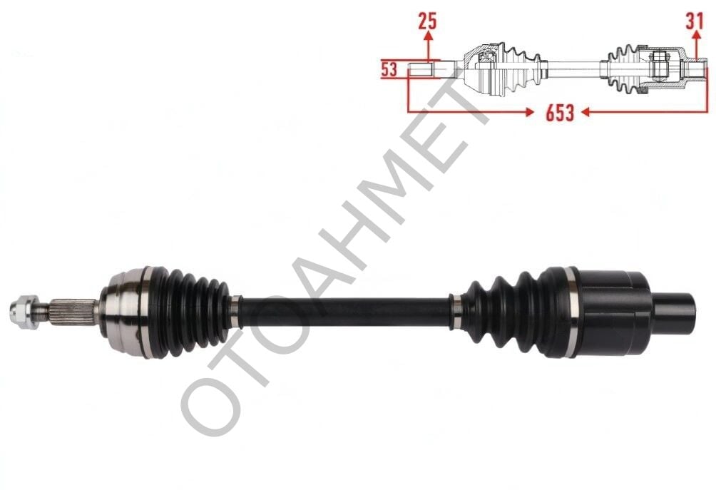 Sağ Ön Aks Dacia Duster 391008653R