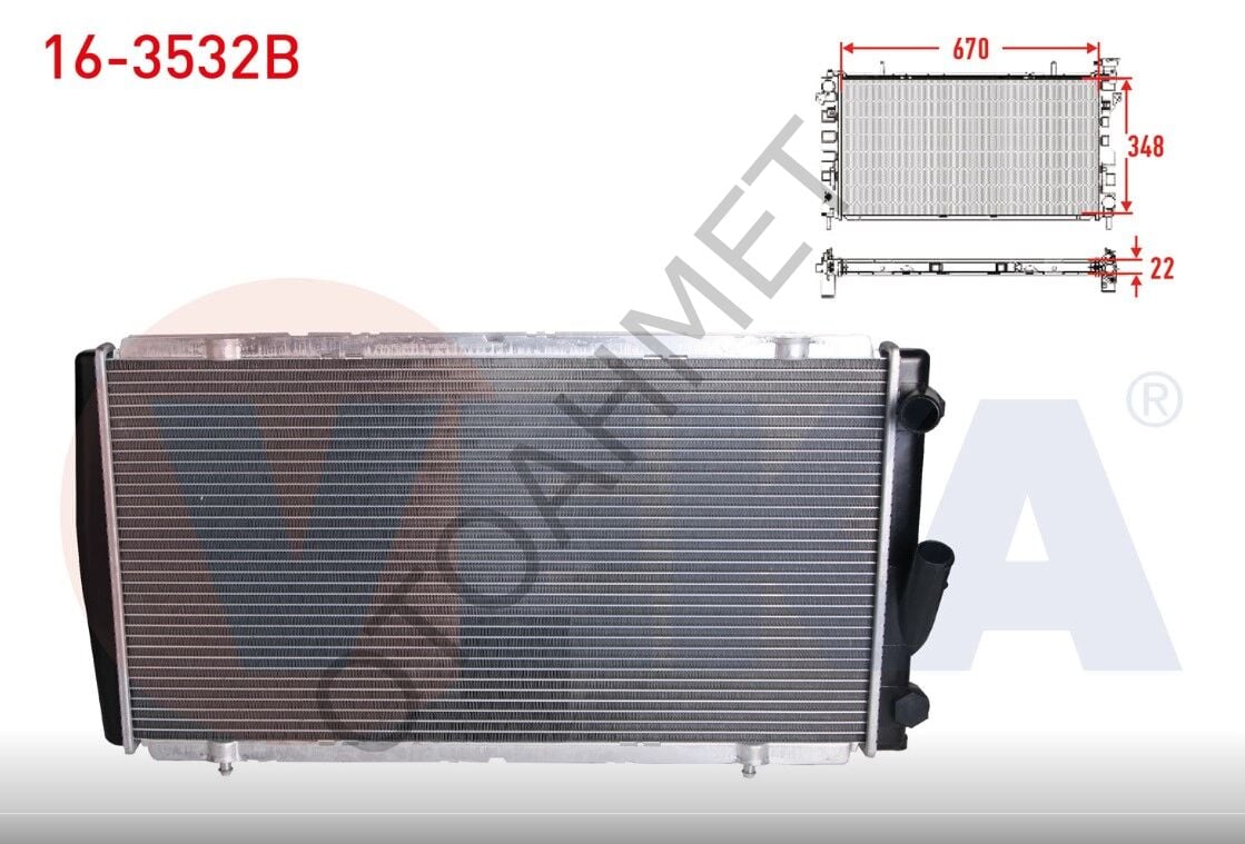 Su Radyatörü Renault 21-7702247464