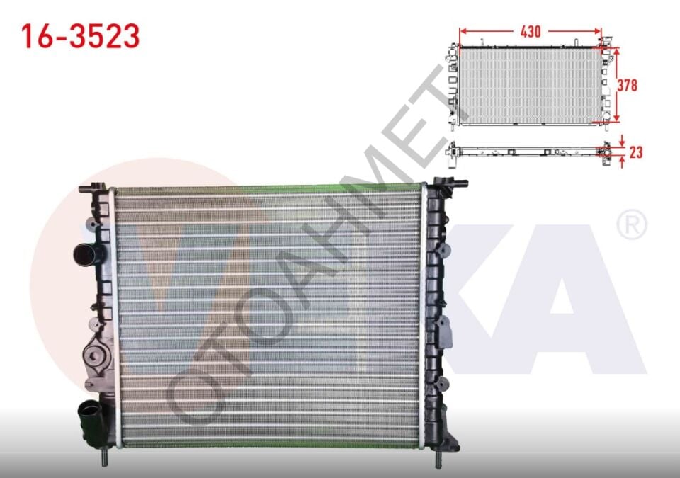 Renaul Clio Klimasız Su Radyatörü