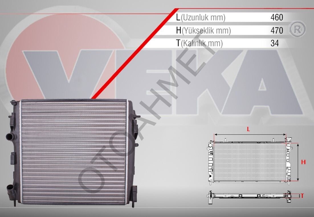 Motor Su Radyatörü Renault Kangoo