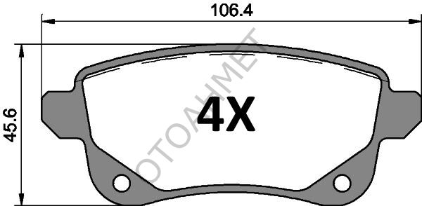Arka Fren Balata Megane 4-440608235R