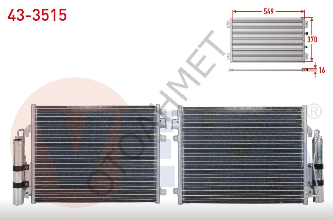 Renault Kangoo Clio Klima Radyatörü-8200106950