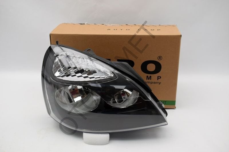 Renault Clio Symbol Sağ Far Siyah 7701054063
