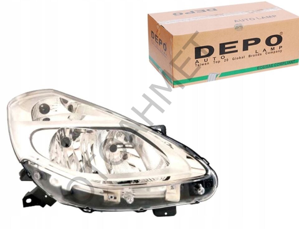 Sağ Ön Far Clio 3 Makyajlı Krom-260104392R