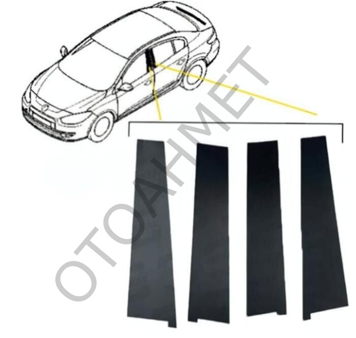 Renault Fluence Yan Direk Yapışma Bandı