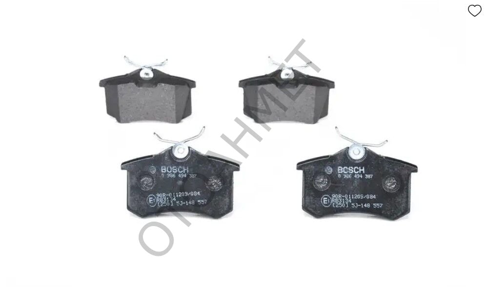 Renault Fluence Arka Balata Takım