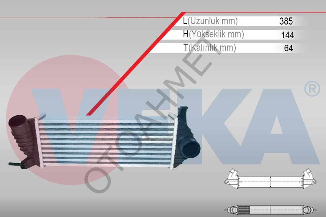 Turbo Radyatörü Renault Kangoo-Mercedes Citan