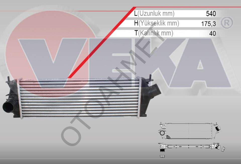 Renault Trafic 2 Turbo Radyatörü 8200411160