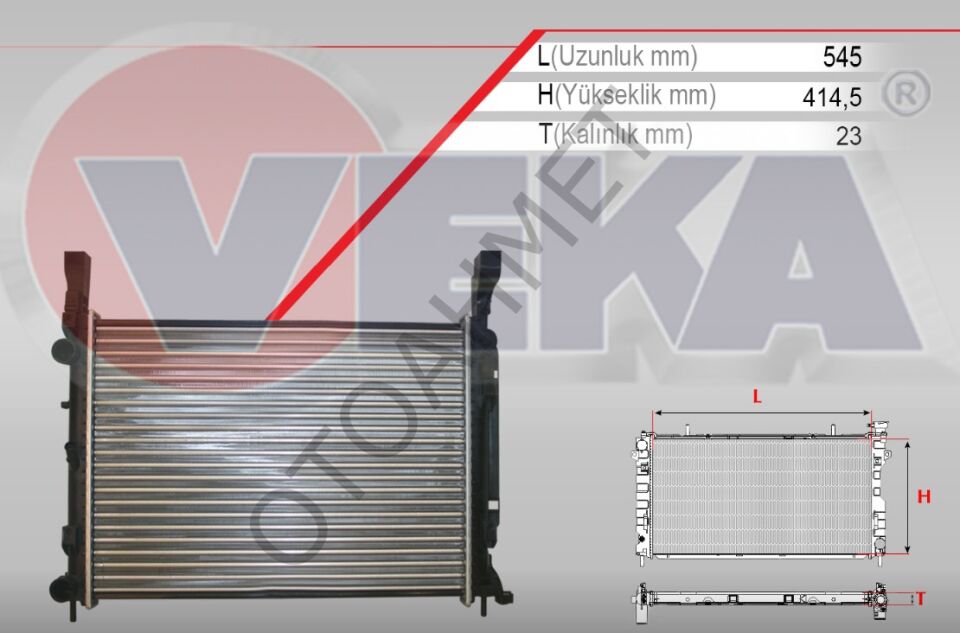 Motor Su Radyatörü Renault Kangoo 3