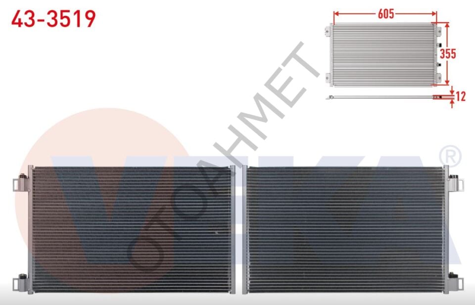 Klima Radyatörü Renault Kangoo 3