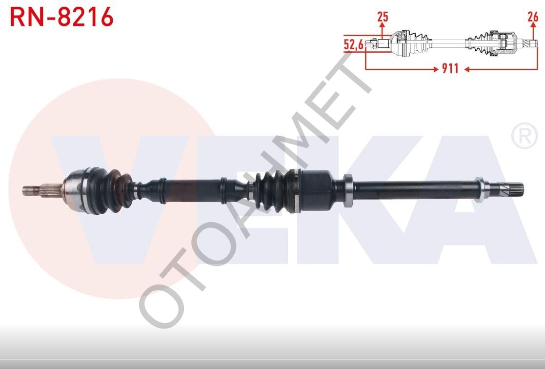 Renault Scenic 2 Sağ Aks 8200575490