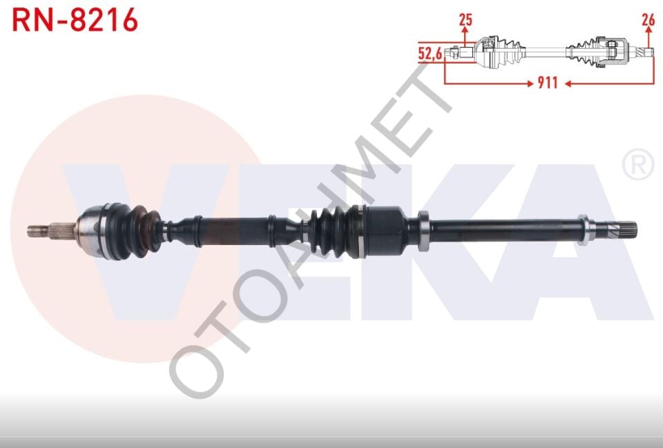 Renault Scenic 2 Sağ Aks 8200575490