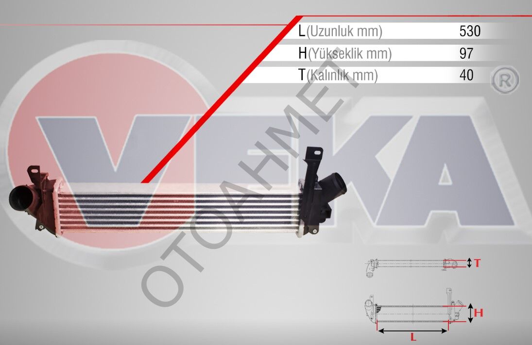 Renault Kangoo Turbo Radyatörü İntercooler