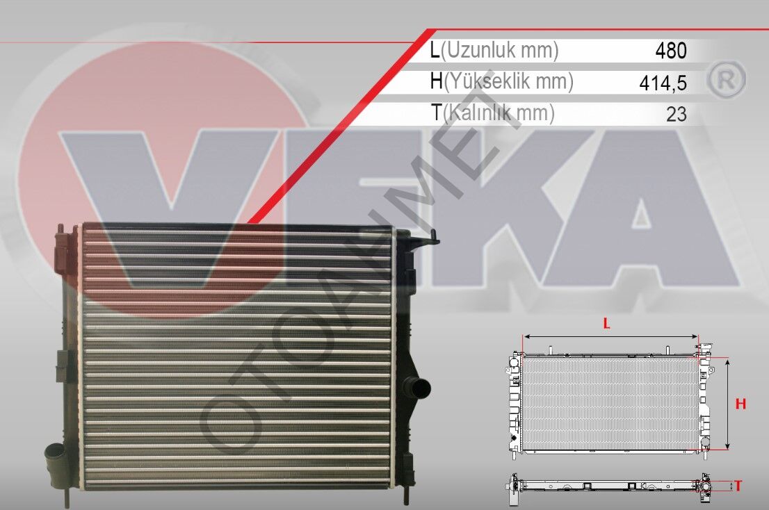 Radyatör Logan Sandero 8200735038