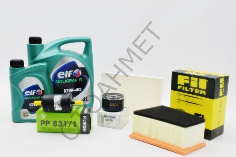 Renault Clio Benzinli Yağ Bakım Seti