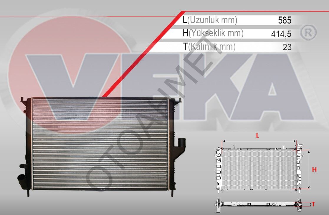 Su Radyatörü Dacia Logan Sandero 8200735039