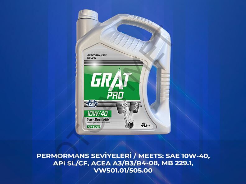Motor Yağı Grat Marka 4 Litre 10w40