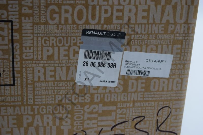 Renault Fluence Xenon Far Sol-260608653R