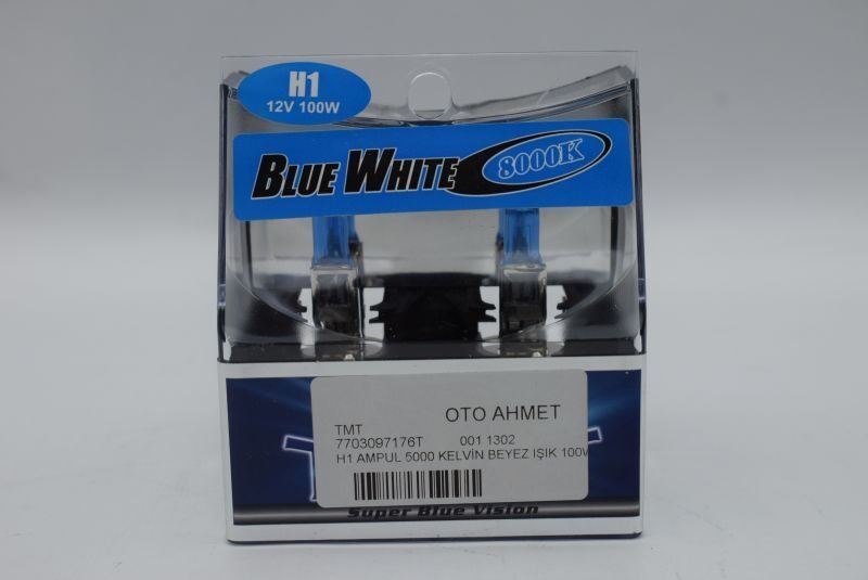 H7 AMPUL 5000 KELVİN BEYEZ IŞIK 100WATT