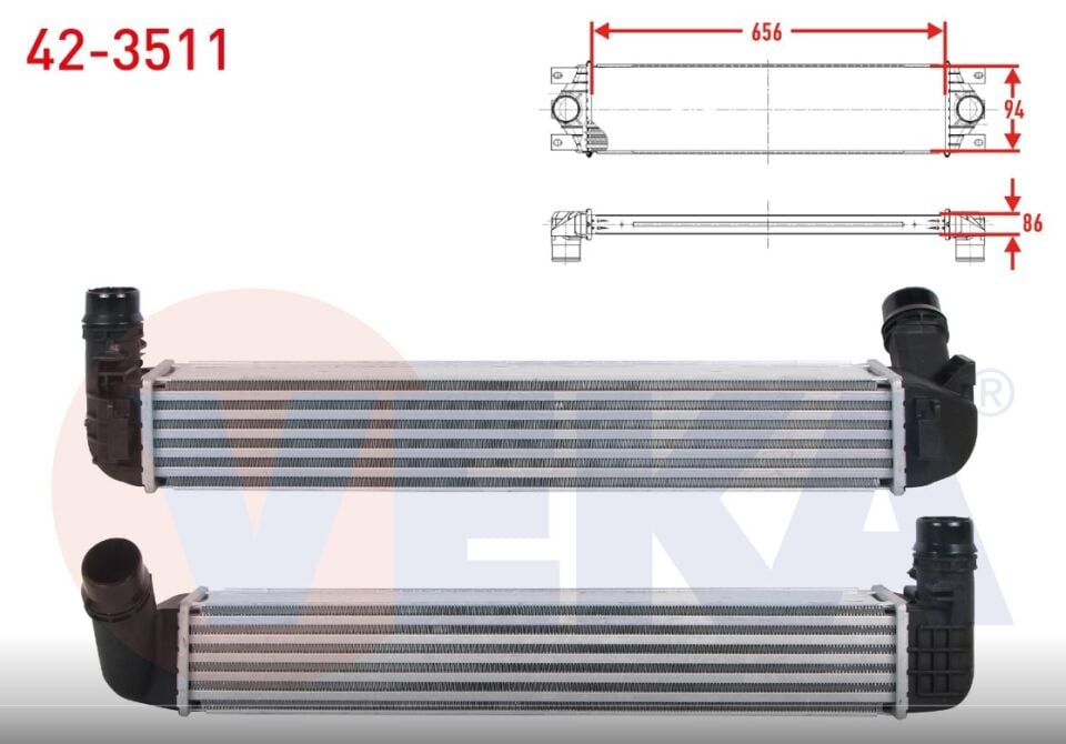 Renault Fluence Megane 3 Turbo Radyatörü İntercooler