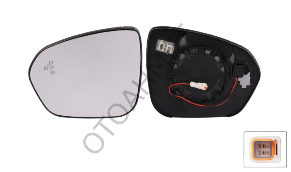 Ayna Camı Elektrikli Dacia Duster 2 Sol