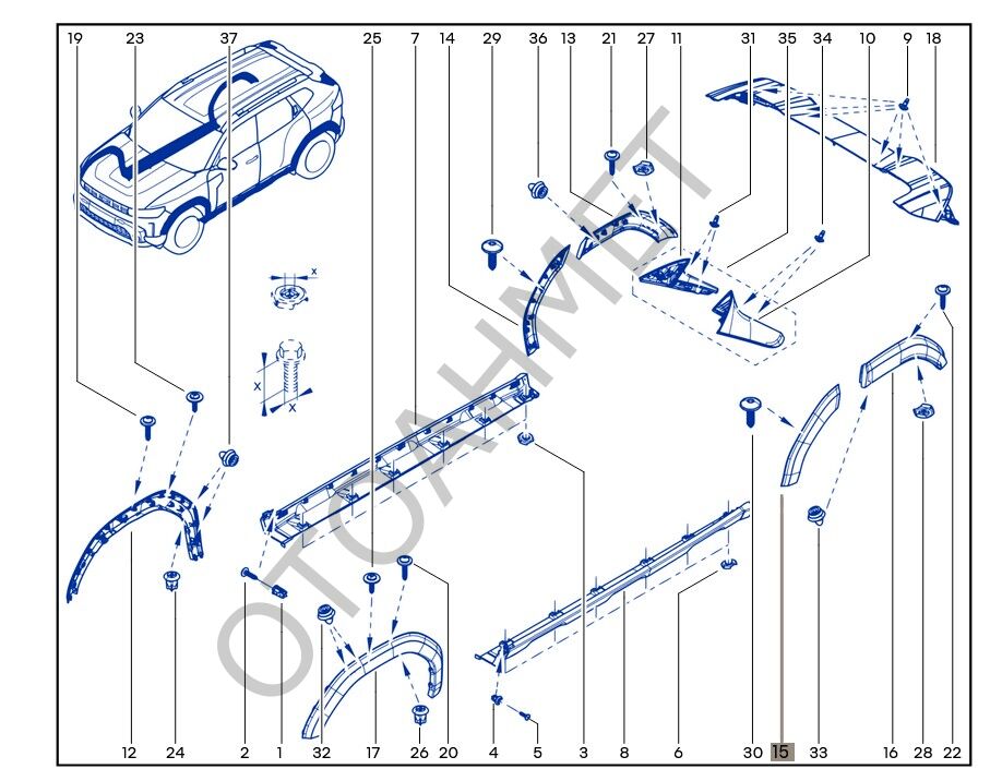 Renault Duster Sol Arka Önü Dodik 767J93965R