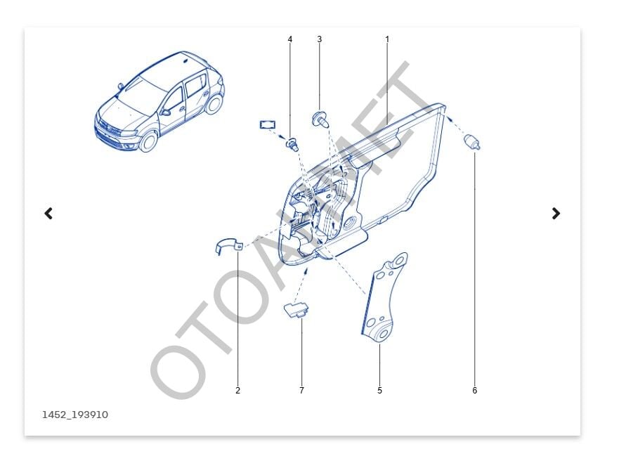 Yakıt Deposu Kapağı (Dış Depo Kapak ) Yayı Dacia Sandero Duster Dokker