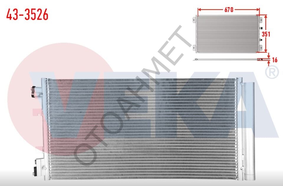 Renault Fluence Megane 3 Klima Radyatörü